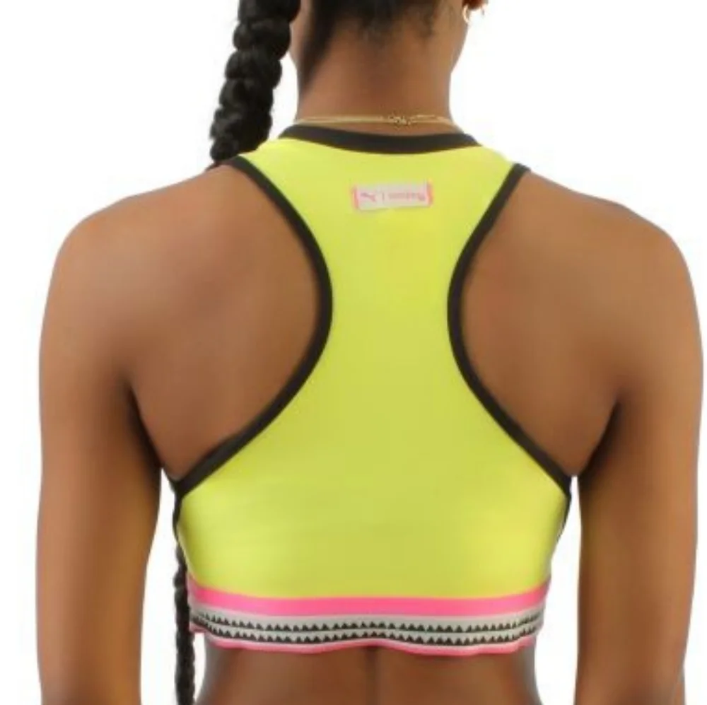 💛PUMA LEMLEM CROPPED TRAINING TANK TOP SIZE M
